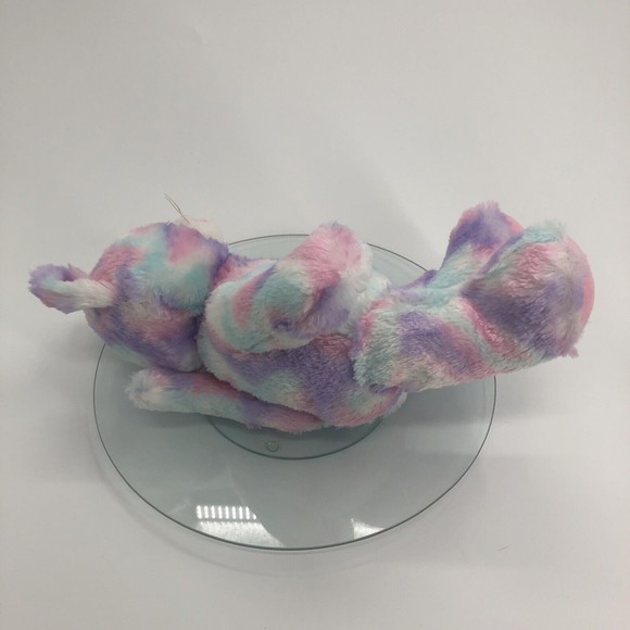 Build A Bear BAB Cotton Candy Cat Kitten Plush Stuffed Animal Tie Dye Pastel 16" - Picture 3 of 12